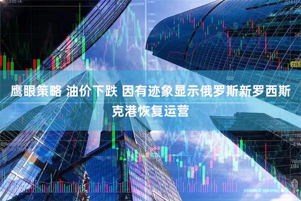 鹰眼策略 油价下跌 因有迹象显示俄罗斯新罗西斯克港恢复运营